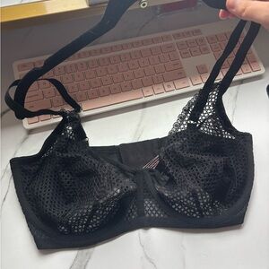 Victoria's Secret Black Mesh Bra